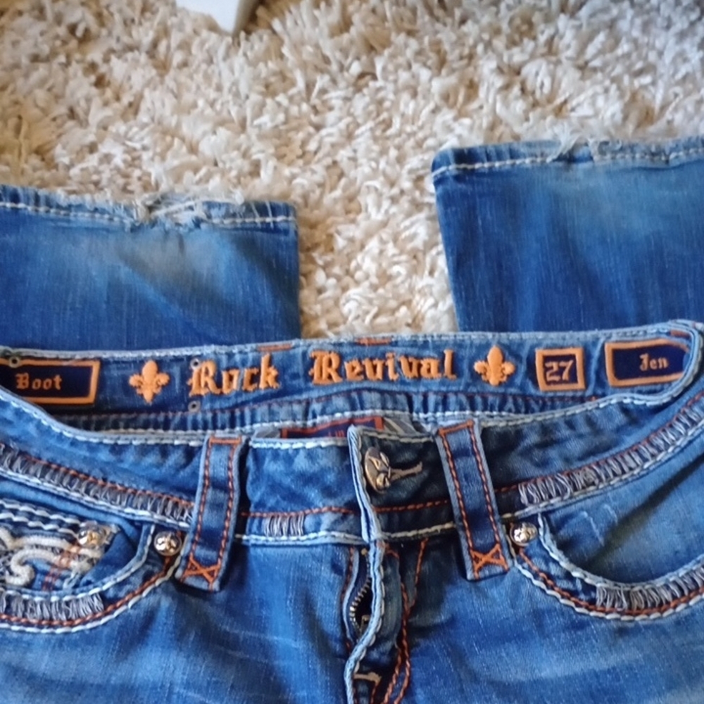 Rock Revival Women's Classic Blue Boot Cut Jeans